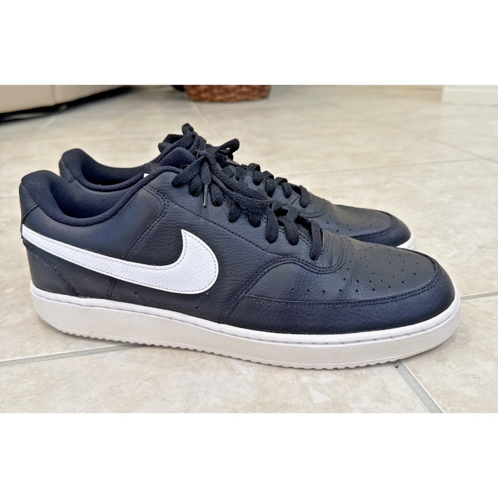 Nike Court Vision Low Men's Size 14 Black White Sneakers CD5463-001 Shoes